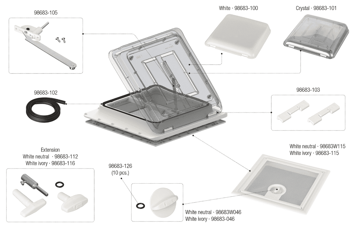 Afbeelding voor categorie Vent White / Ivory 