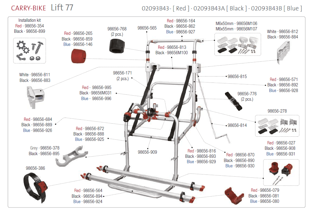 Afbeelding voor categorie Carry-bike Lift 77 02093B43(-/A/B)