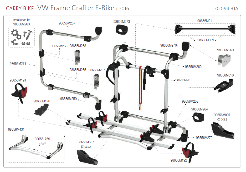 Afbeelding voor categorie Carry-Bike Frame Crafter E-Bike 02094-31A