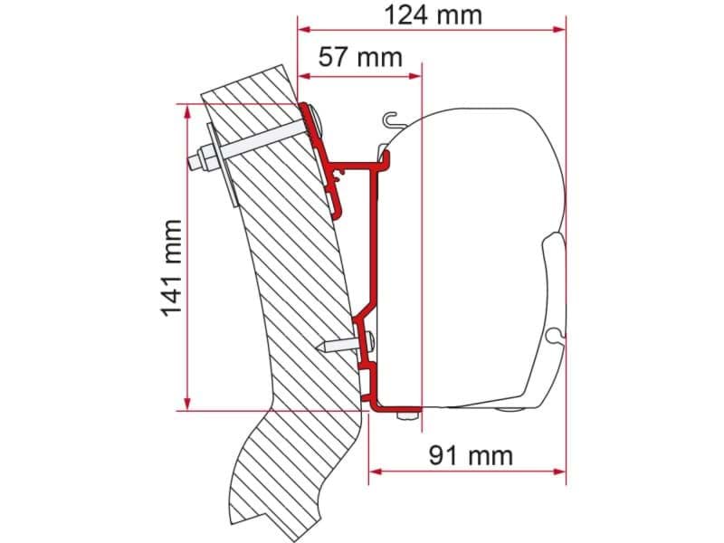 Afbeelding van ADAPTER F45 WINGAMM OASI 350 CM