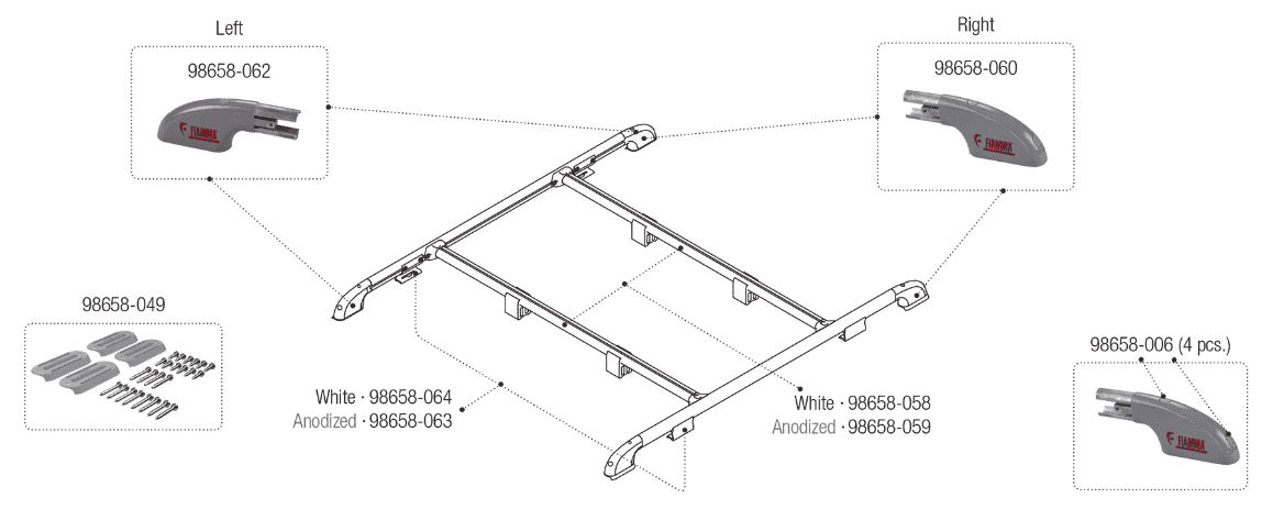 Afbeelding voor categorie Roof rail 05516-01-
