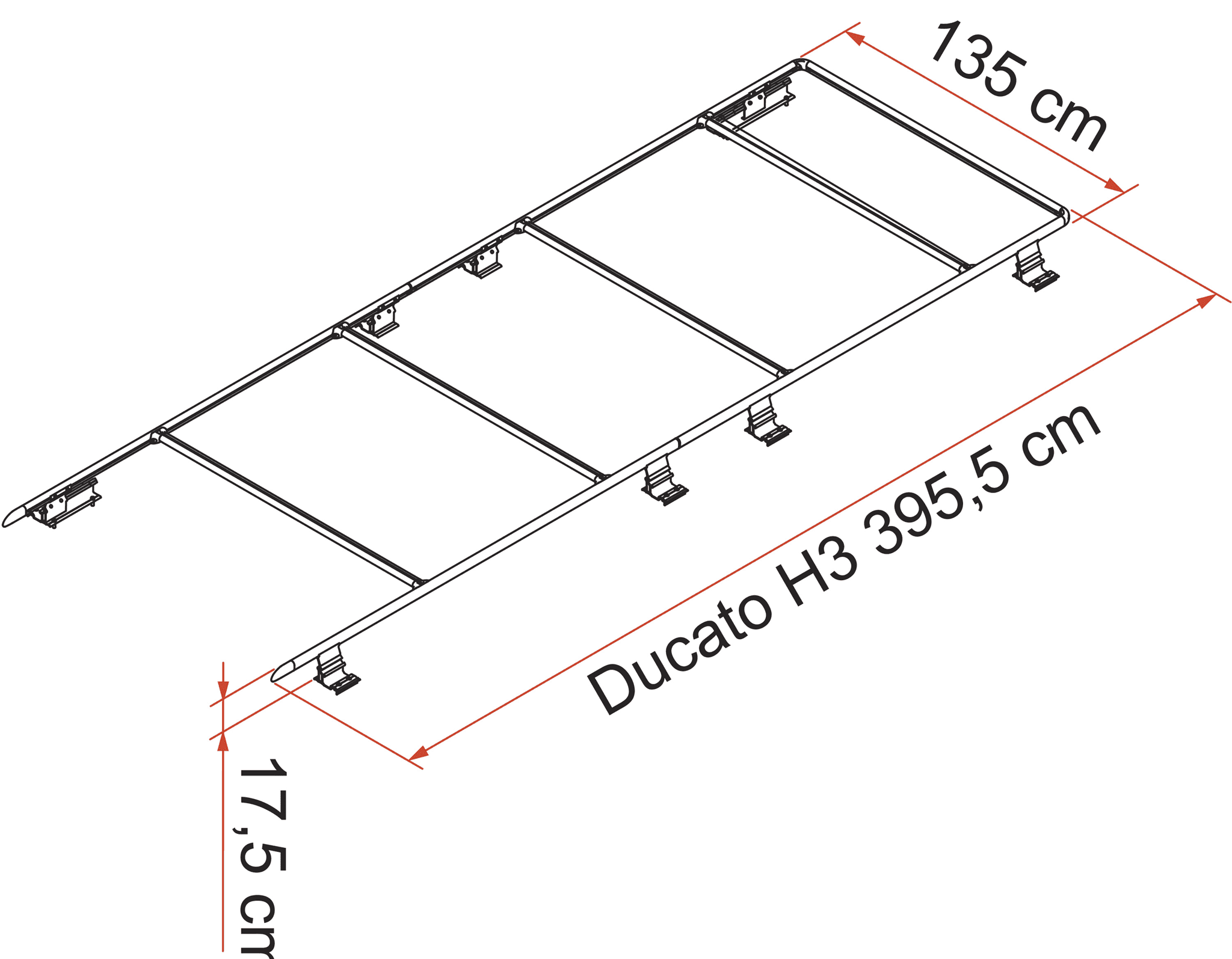 Afbeelding van ROOF RAIL DUCATO H3