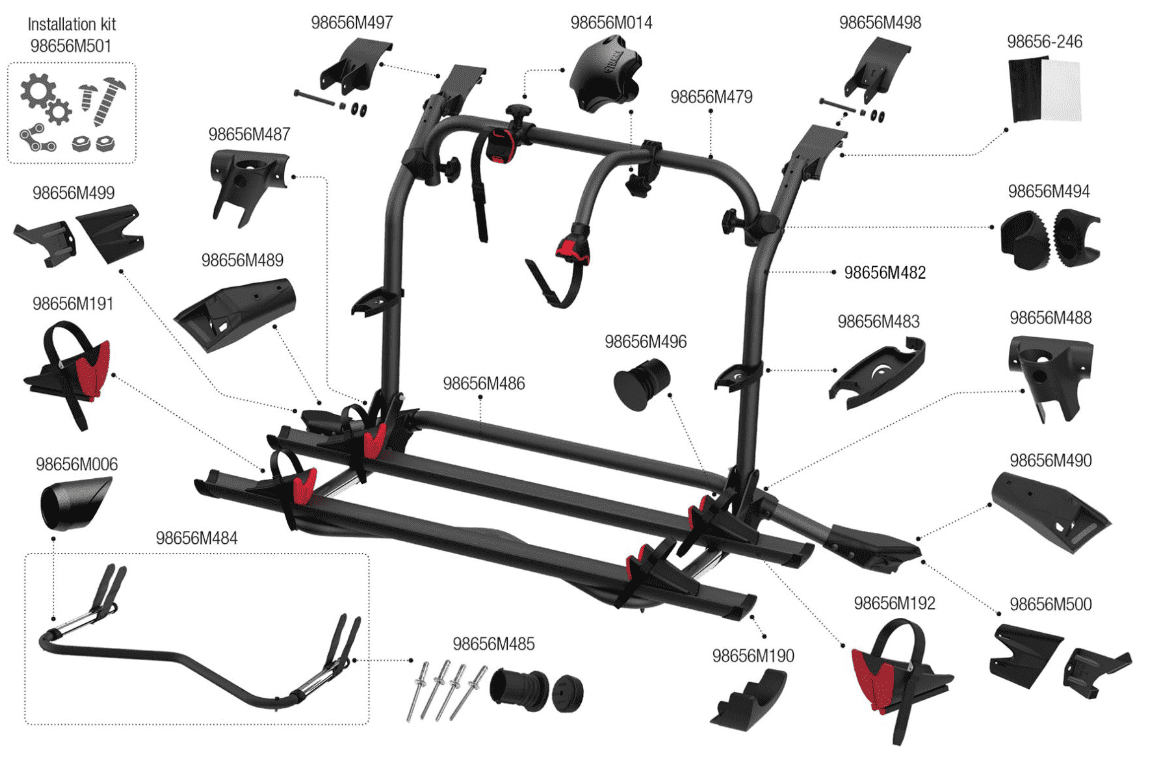 Afbeelding voor categorie Carry-bike VW T5 Pro 02096-71A