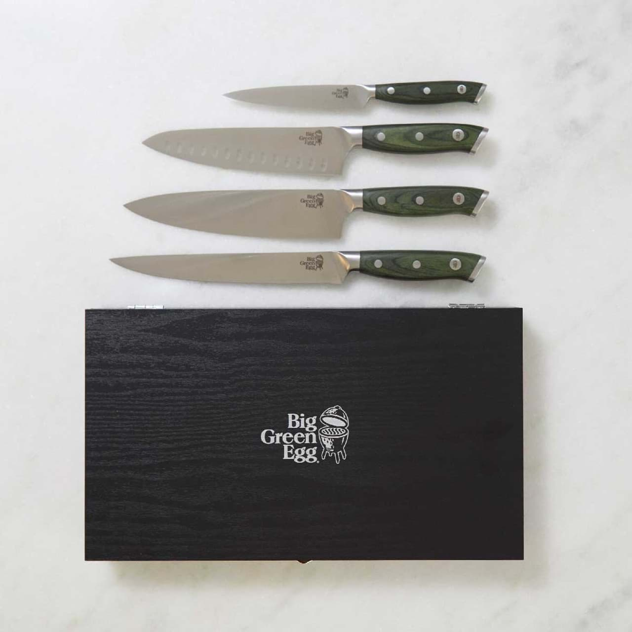 Afbeelding van BIG GREEN EGG CULINARY KNIFE SET WITH CASE