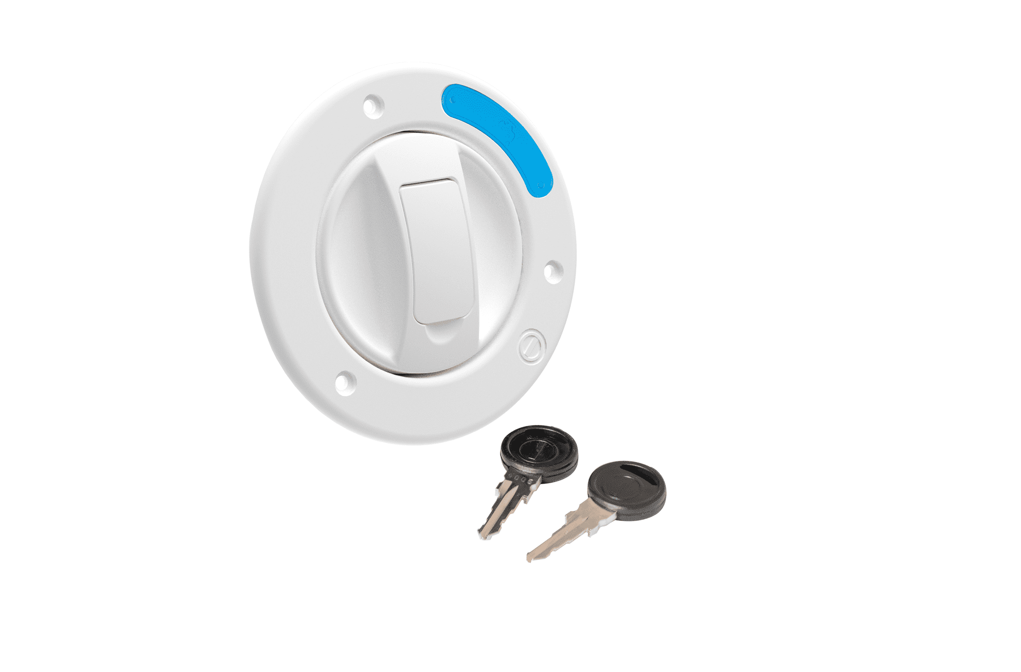 Afbeelding van WATERVULDOP MET SLOT WIT