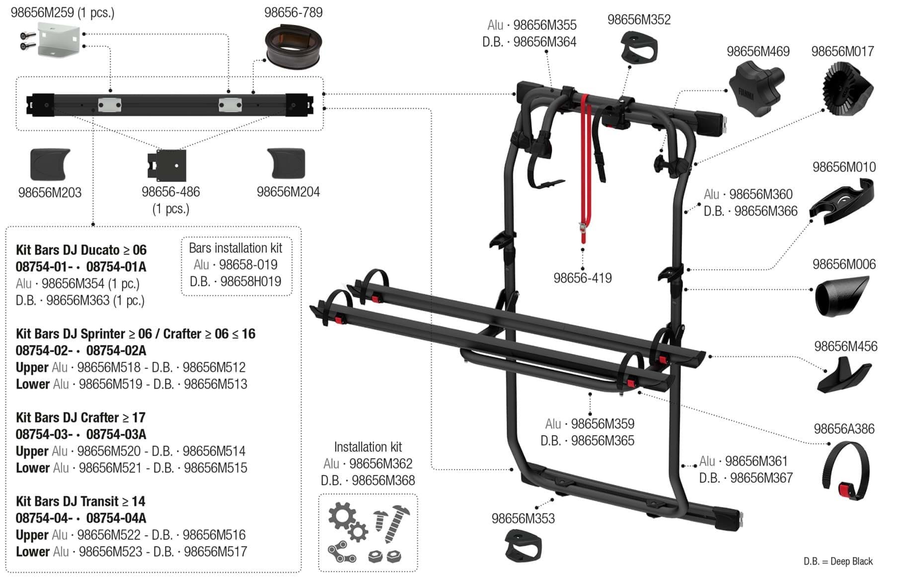 Afbeelding voor categorie Carry-Bike DJ 02096-26(A/-) 08754-01(A/-) 08754-02(A/-) 08754-03(A/-) 087654-04(A/-)