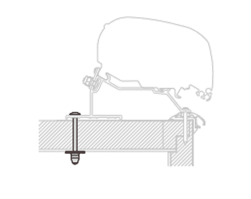 Afbeelding van KIT LMC ADAPTER CARAVAN ROOF