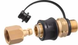 Afbeelding van SNELKOPPELING 1/4 LINKS BUITEN PLUGIN X 5/8 FLAIR BINNEN