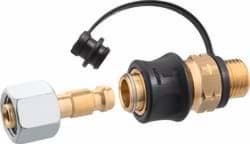 Afbeelding van SNELKOPPELING 1/4 LINKS BUITEN PLUGIN X 8 MM KNEL INWENDIG